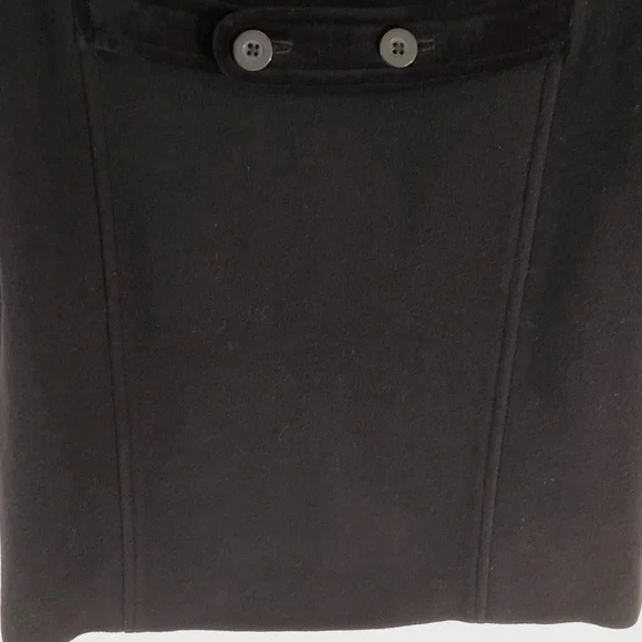 NWT Janie and Jack Black Italian Wool & Velvet Coat